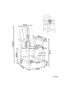 Beliani Barhocker ADIRONDACK in Grau - (W) 58 x (H) 124 x (L) 71 cm