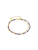 Luxenter bracelet in metal alloy with a rhodium finish and dark blue crystal - Zasau