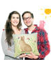 Mr. & Mrs. Panda Kopfkissen Hase Sitzen Design ohne Spruch in Weiß