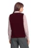 BETTY & CO Plüschweste mit Knöpfen in Fall Burgundy