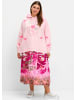 sheego Kapuzensweatshirt in rosé-gemustert