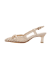 Tamaris Pumps aus Leder mit Absatz Ivory
