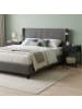 relaxdays 2 x Nachttisch in Schwarz - (B)40 x (H)55 x (T)30 cm