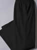 Sieh an! Fleece-Hose in schwarz