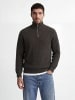Jack & Jones Strickjacke mit Viertelreißverschluss in Peat 1