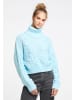IZIA Damen Strick Rollkragenpullover in Hellblau