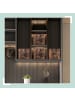 relaxdays 6 x Aufbewahrungsbox in Schwarz/ Braun - (B)30 x (H)30 x (T)30 cm