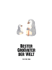 Mr. & Mrs. Panda Edelstahlflasche Pinguin Bester Großvater der W... in Weiß