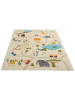 the carpet Kinderteppich Happy Life D in Beige