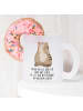Mr. & Mrs. Panda Tasse Katze Sitzen mit Spruch in Transparent