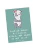 Mr. & Mrs. Panda Postkarte Sekretärin Geheimnisträgerin mit Spruch in Meeresbrise