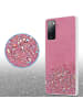 cadorabo Hülle für Samsung Galaxy S20 FE Glitter in Rosa mit Glitter