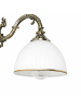 Licht-Erlebnisse Wandlampe (B)16 x (H)20 cm in Messing Weiß