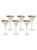 Stölzle 6er Set Cocktailschalen Elements 240 ml in Weiß-Gold