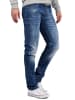 Cipo & Baxx Herren Regular Fit Jeans Stonewashed in Blue