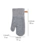 Wenko Topfhandschuhe Ada Stripes Grau, Topfhandschuhe Mod. Ada Stripes Grau in Grau