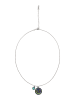 IZIA Women Necklace With Lobster Clasp in Silver Turquoise