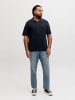 JACK & JONES PLUS Gestricktes T-Shirt in Sky Captain
