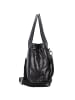 Plevier Rock Amber Schultertasche Leder 43 cm Laptopfach in schwarz