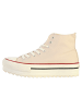 Victoria Hohe Schnür-Sneaker Beige