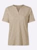 Sieh an! Kurzarm-Shirt in beige-ecru-bedruckt