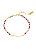 Yokoamii Armband aus Messing mit Glas in gelbgold