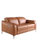 Angel Cerdá Relax-Sofa 6180 in Braun / Stahl