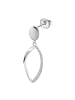 LOTUS silver Ohrringe Silber 925 Sterling Silber Zirkoniastein Ohrhänger ca. 38mm