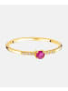 Diamant L'éternel Ring aus 375 Gelbgold mit Rubin