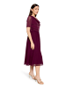 Vera Mont Cocktailkleid im Glitzer-Look in Strong Aubergine