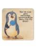 Mr. & Mrs. Panda Tischuntersetzer Pinguin Lolli Design mit Spruch in Weiß