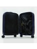 Mandarina Duck Logoduck + Metal 4 Rollen Trolley S 55 cm mit Dehnfalte in blue indigo