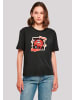 F4NT4STIC Ladies Everyday Tee Lips like sugar retro fashion  Valentinstag in schwarz