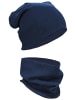 Alkato Alkato Unisex Beanie Mütze und Schal Set Uni in blau Modell 1