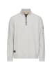 Camel Active Sweatshirt mit Troyerkragen in Grau