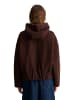 Marc O'Polo DENIM Bouclé-Kapuzenjacke regular in Espresso Brown