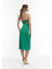 faina Damen Midikleid Mit Cut-Outs in Waldgrün