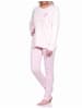 NORMANN langarm Schlafanzug Pyjama allover Druck - 71362 in rosa
