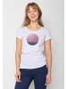 GreenBomb T-Shirt Nature Lonely Sea in Weiß