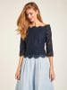Heine Spitzen-Bluse in nachtblau