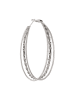 IZIA Women Hoop Earrings in Silver
