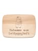 Mr. & Mrs. Panda Holz Servierbrett Hebamme Leidenschaft mit Spruch in Transparent