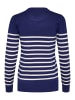 SAINT TROPEZ Strickpullover MilaSZ Gerade Passform in Midnight Sail