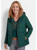 GOLDNER Steppjacke mit Kapuze in dunkelgrün