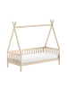 58 aufm Kessel TIPI Bett Keisha 90x200 in Sprossenoptik Kiefer Massivholz natur