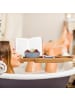 relaxdays Badewannenablage in Natur - 70-105 c