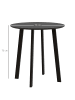 HOMCOM Esstisch in Schwarz 72L x 72B x 75H cm