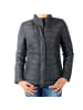 Le Temps des Cerises Daunenjacke mit durchgehendem Python-Muster Schwarz