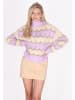 IZIA Damen Pullover in Lavender Mehrfarbig