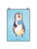 Mr. & Mrs. Panda Bild Pinguin Lolli ohne Spruch in Eisblau